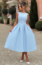 Chloe Midi Dress - Blue