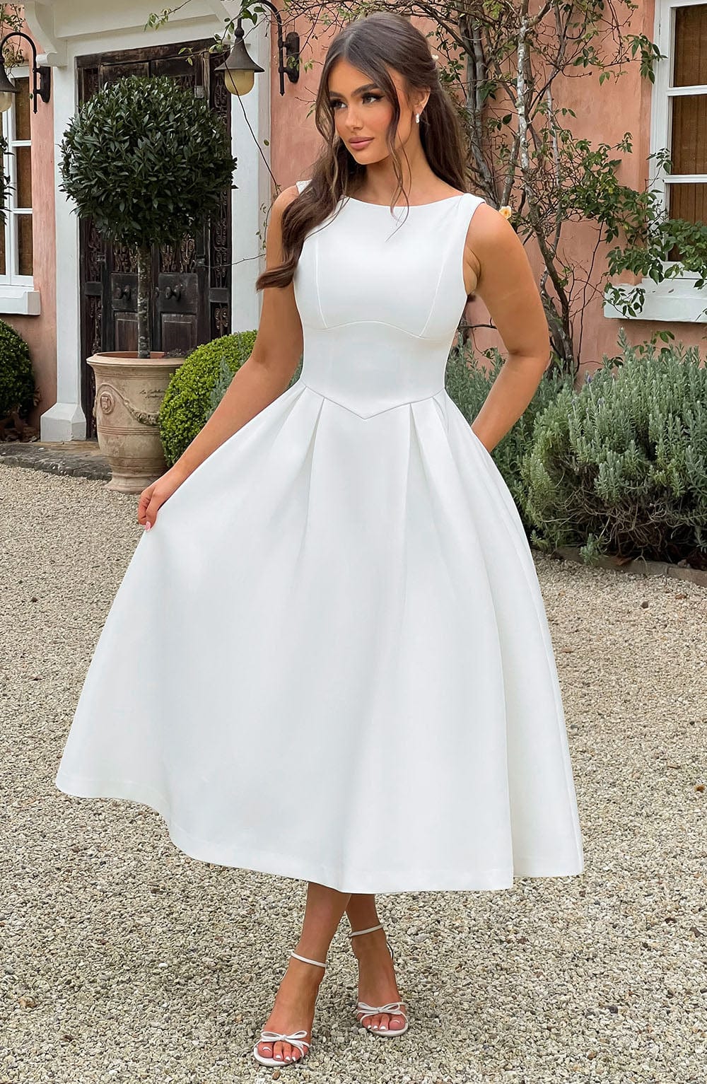 Chloe Midi Dress - Ivory