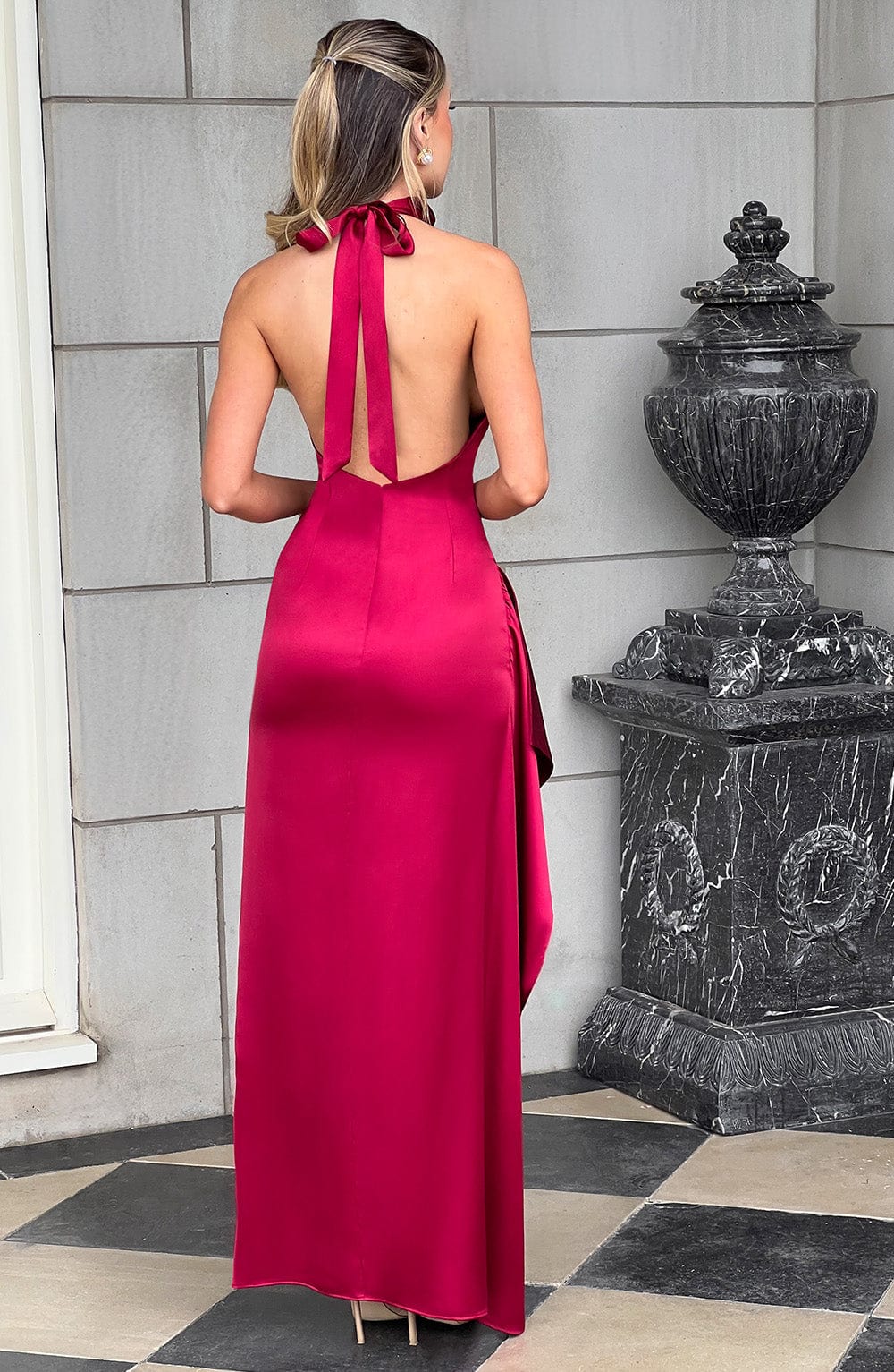Adele Maxi Dress - Burgundy