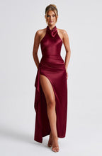Adele Maxi Dress - Burgundy