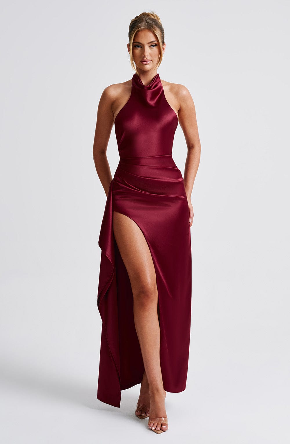 Adele Maxi Dress - Burgundy
