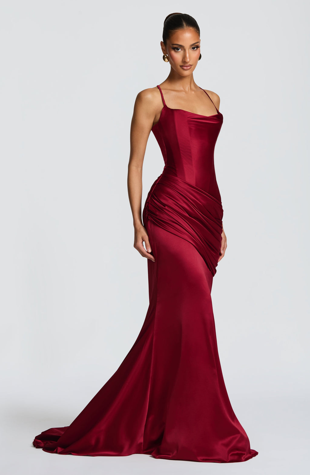 Audrey Gown - Burgundy