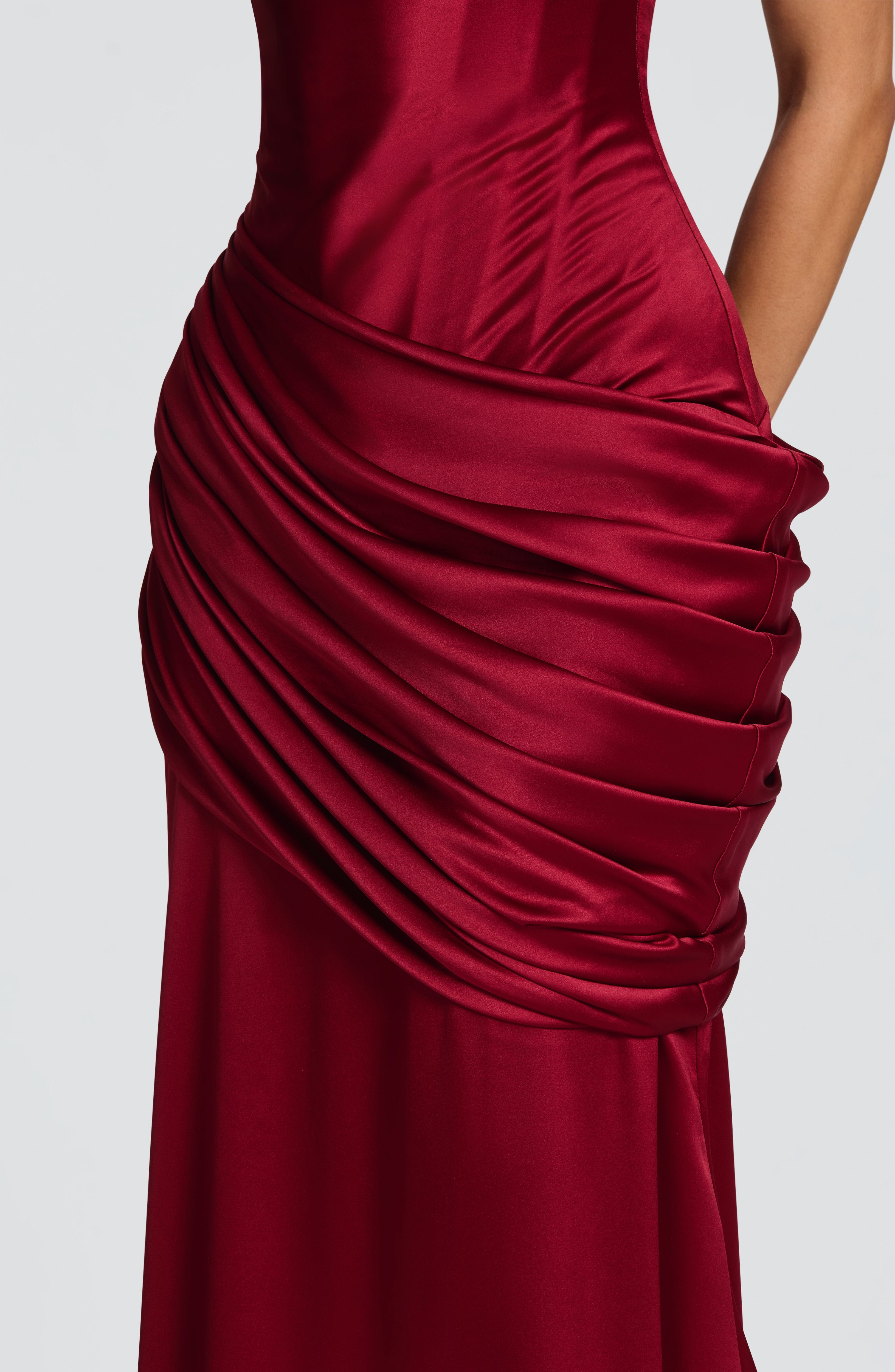 Audrey Gown - Burgundy