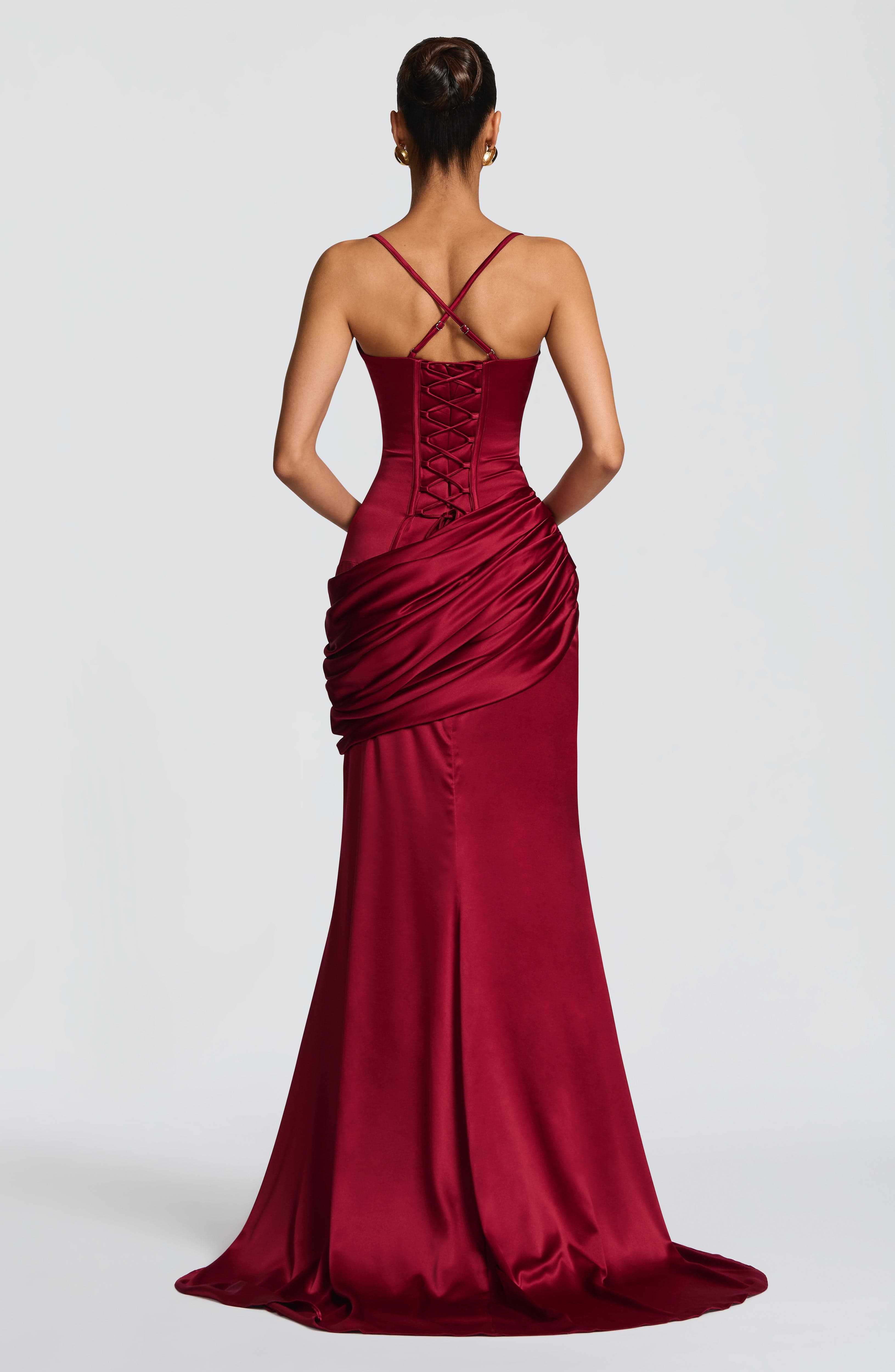 Audrey Gown - Burgundy