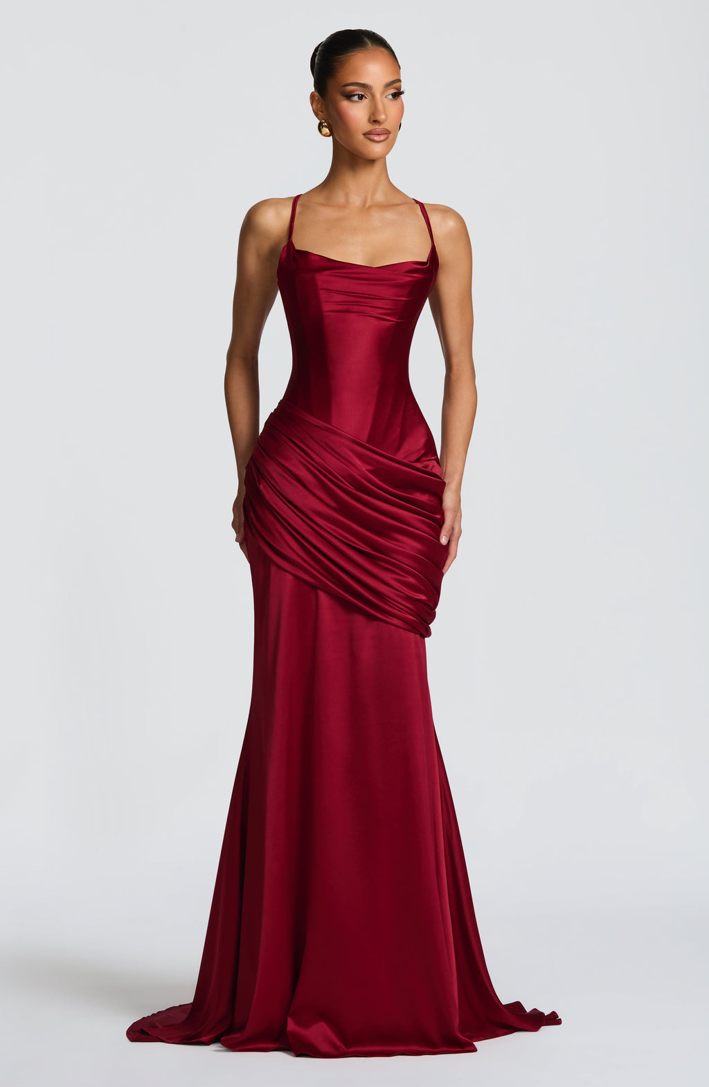 Audrey Gown - Burgundy