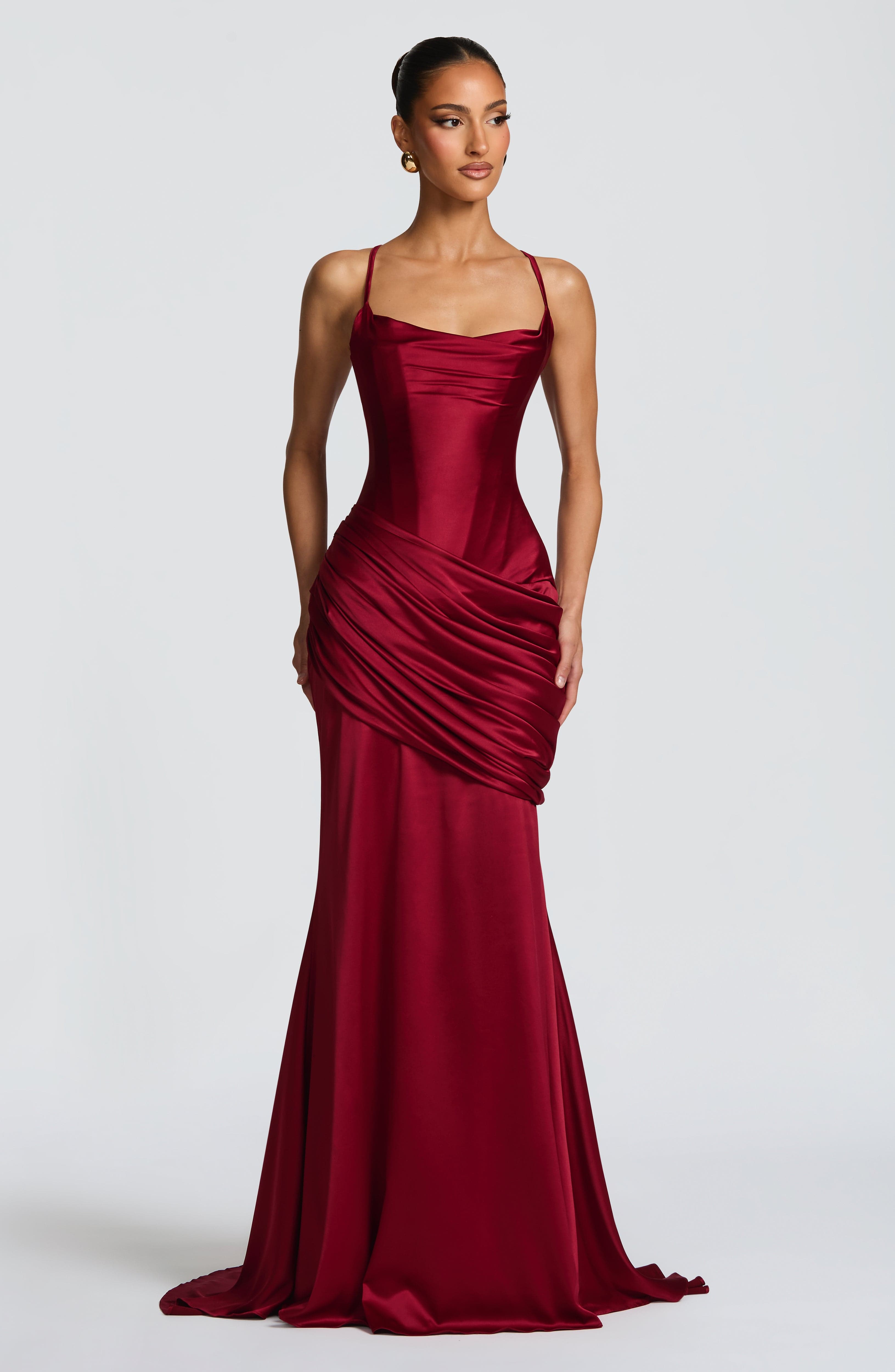 Audrey Gown - Burgundy
