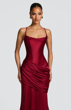 Audrey Gown - Burgundy