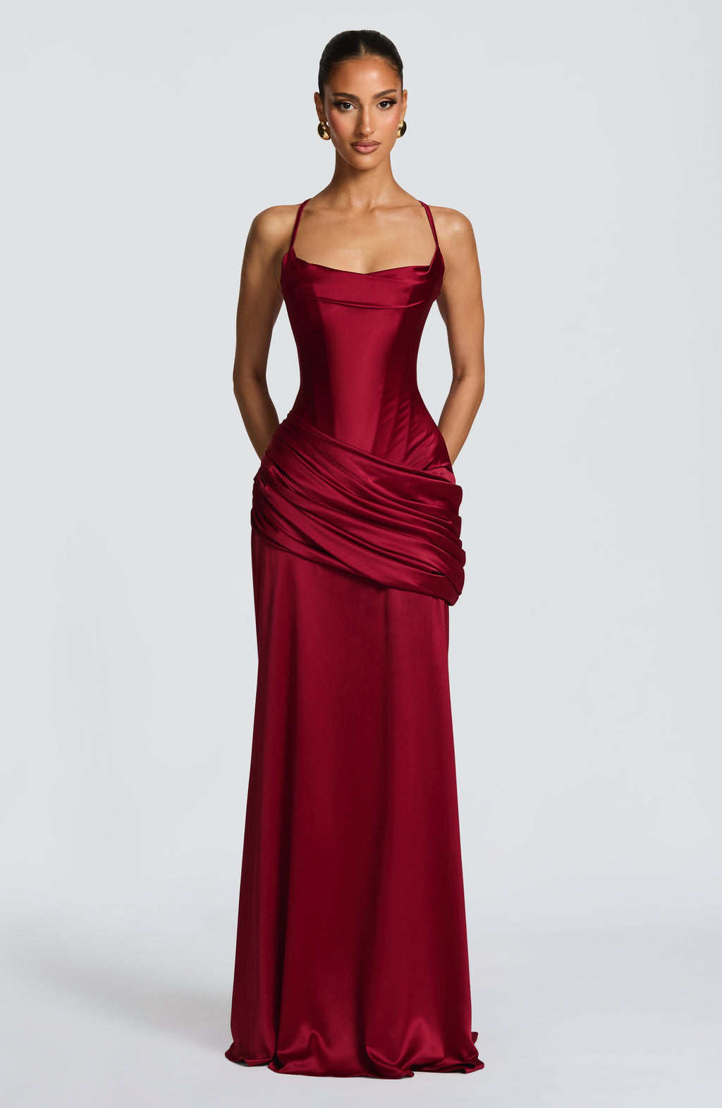 Audrey Gown - Burgundy