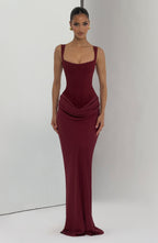 Dana Maxi Dress - Burgundy