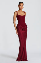Dana Maxi Dress - Burgundy