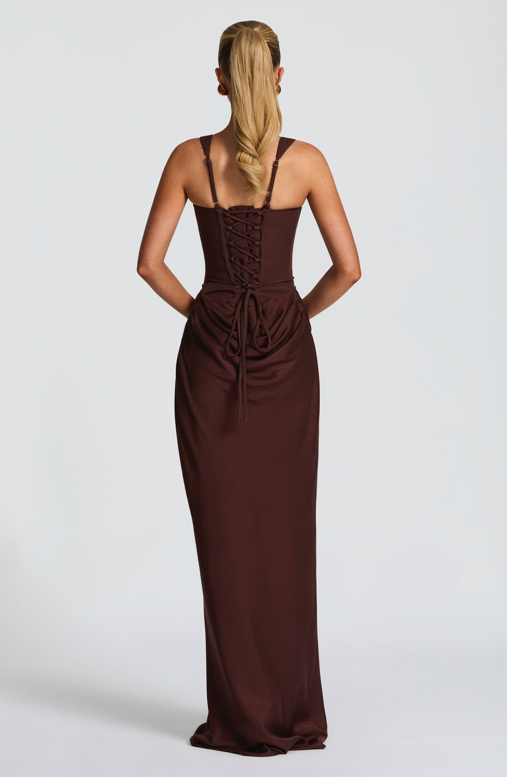 Dana Maxi Dress - Plum Brown