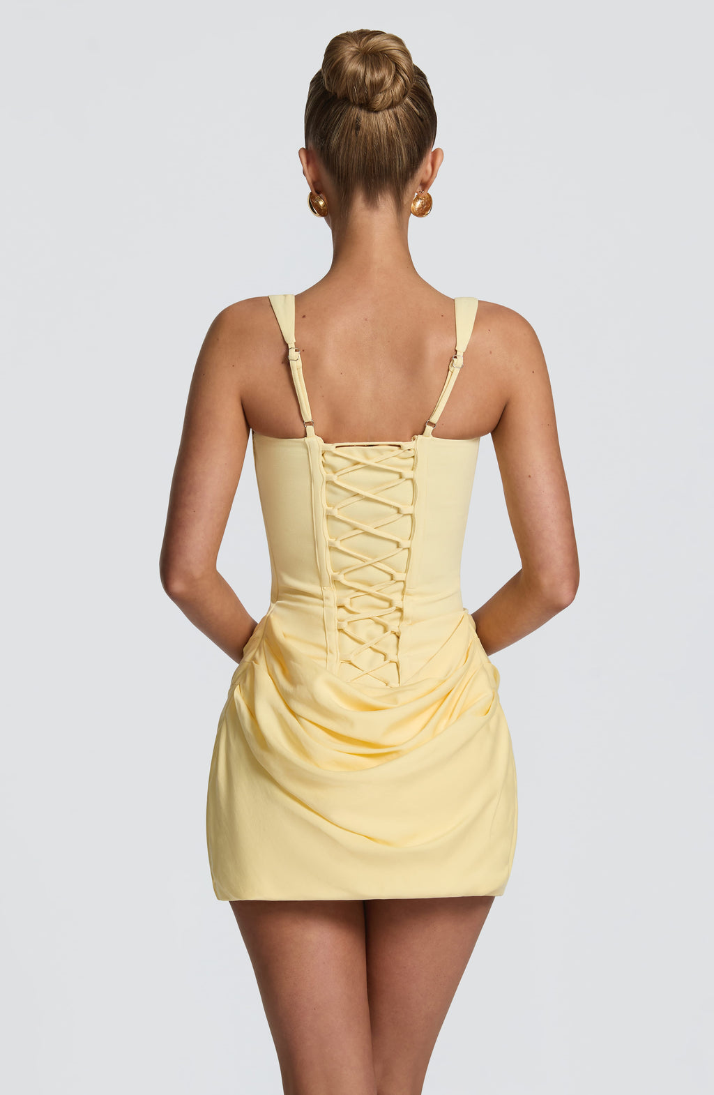 Amber Mini Dress - Lemon