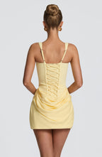 Amber Mini Dress - Lemon