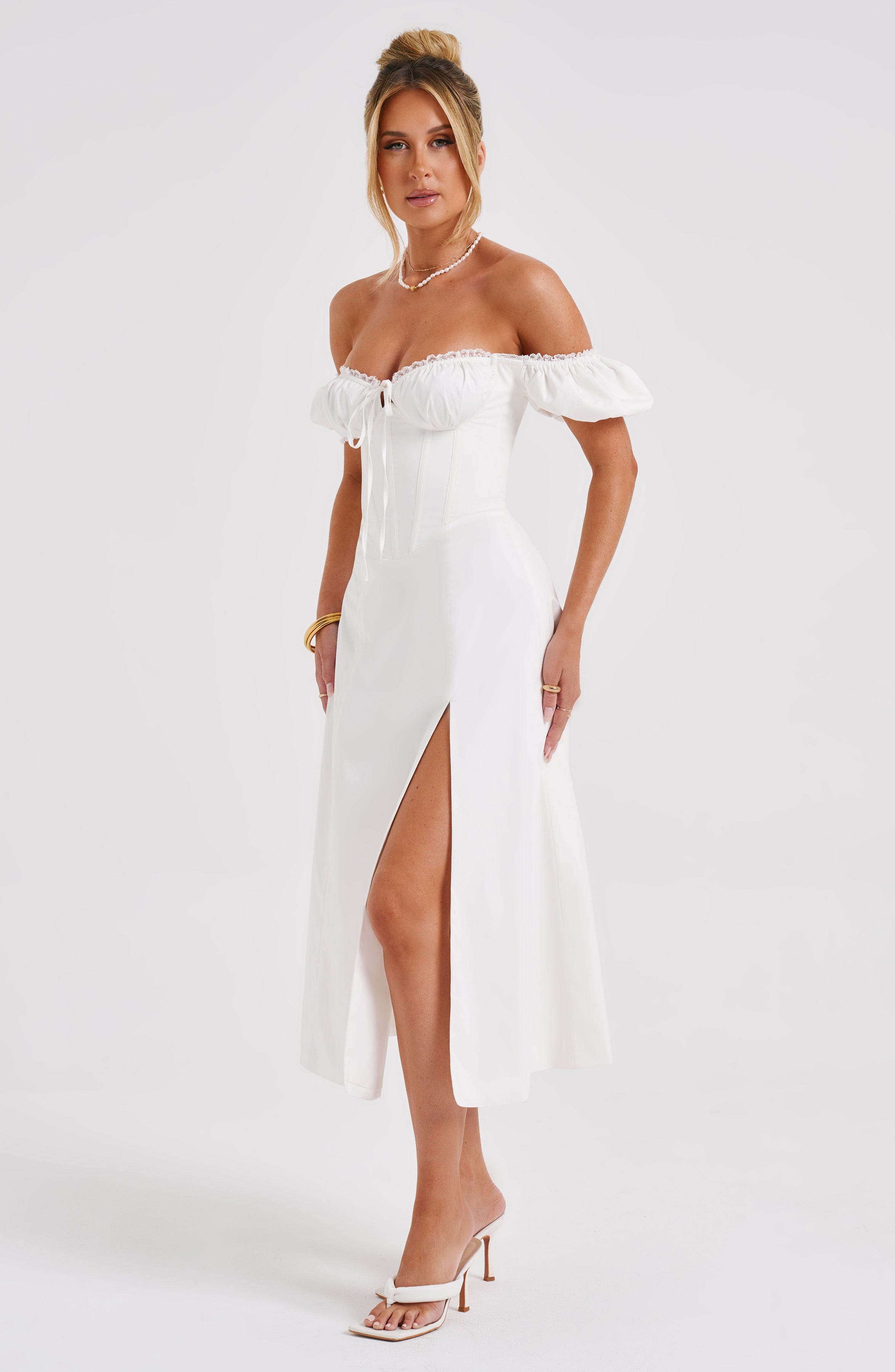 Rosie Midi Dress - Ivory