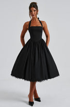 Harriet Midi Dress - Black