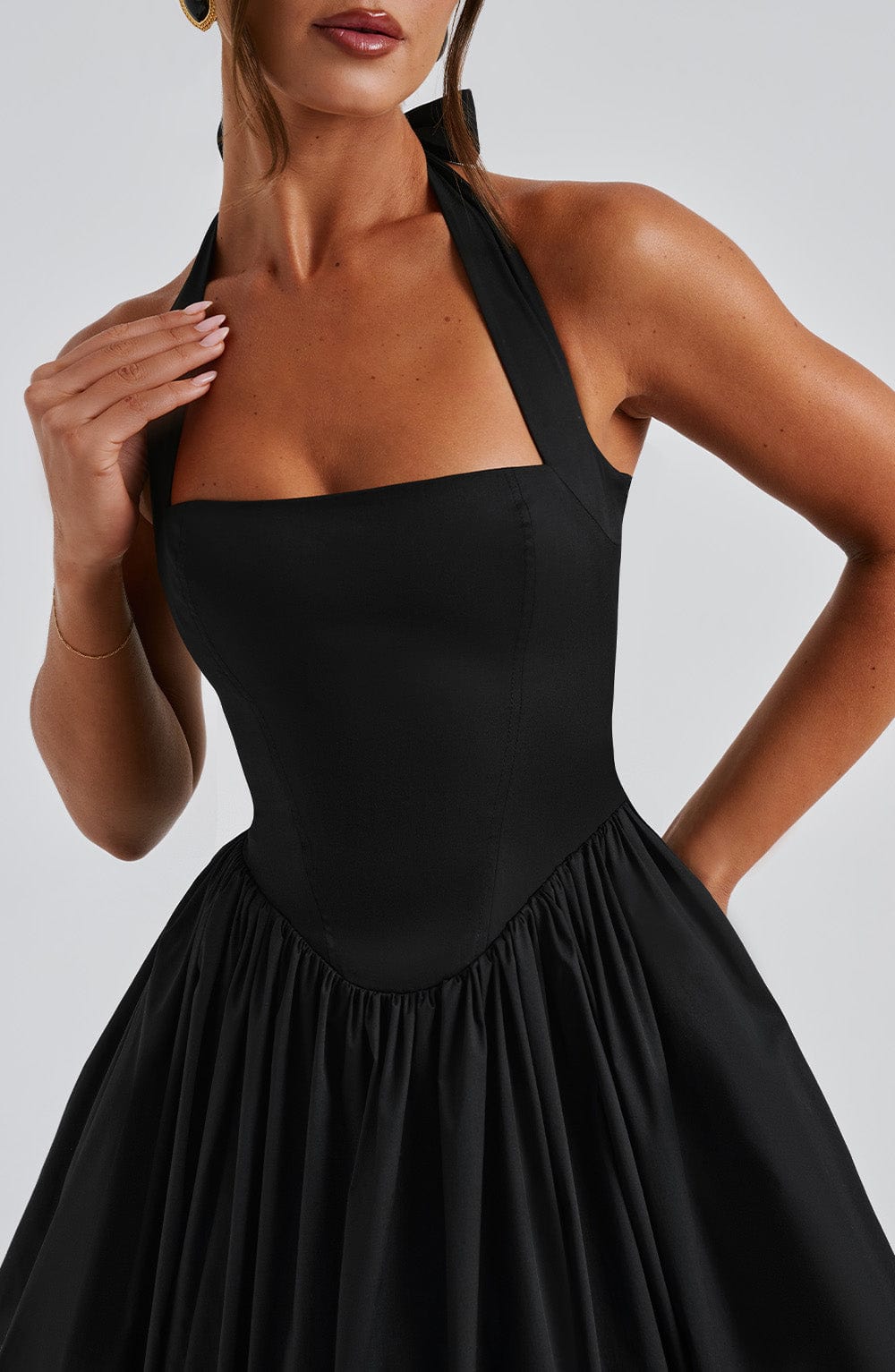 Harriet Midi Dress - Black