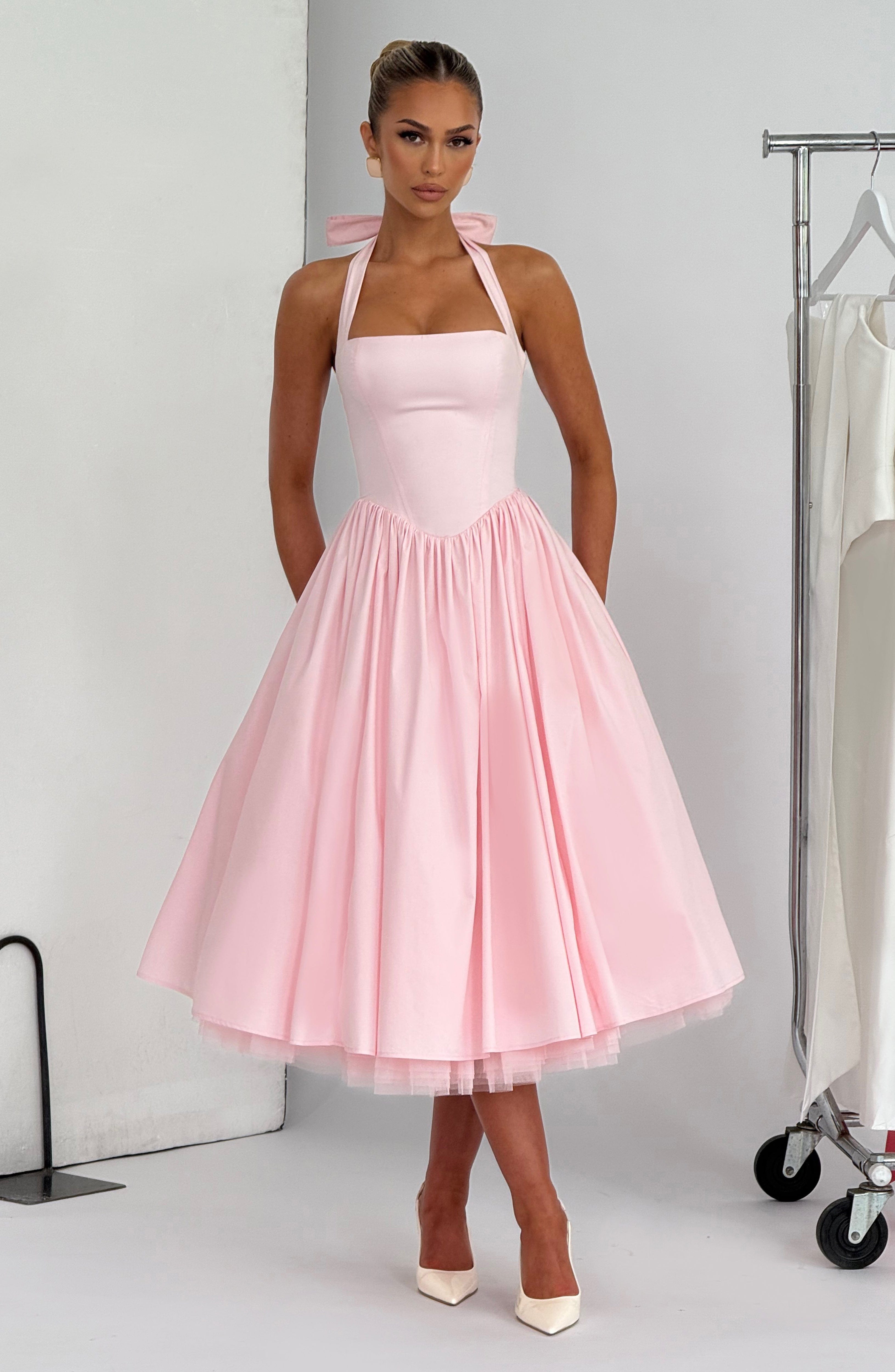 Harriet Midi Dress - Blush