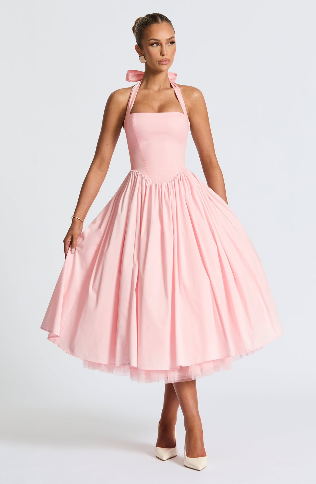 Harriet Midi Dress - Blush