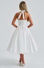 Harriet Midi Dress - Ivory