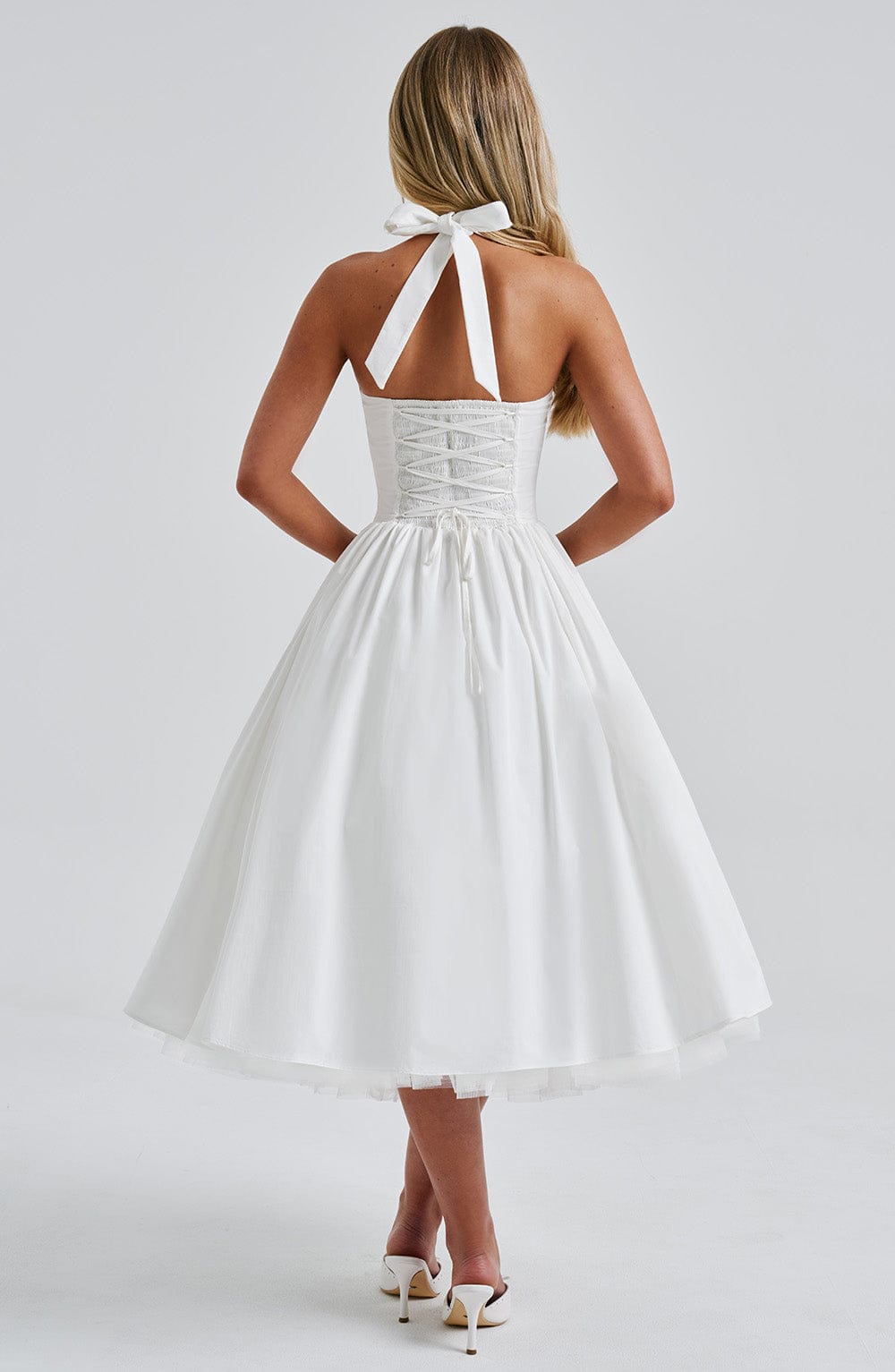 Harriet Midi Dress - Ivory