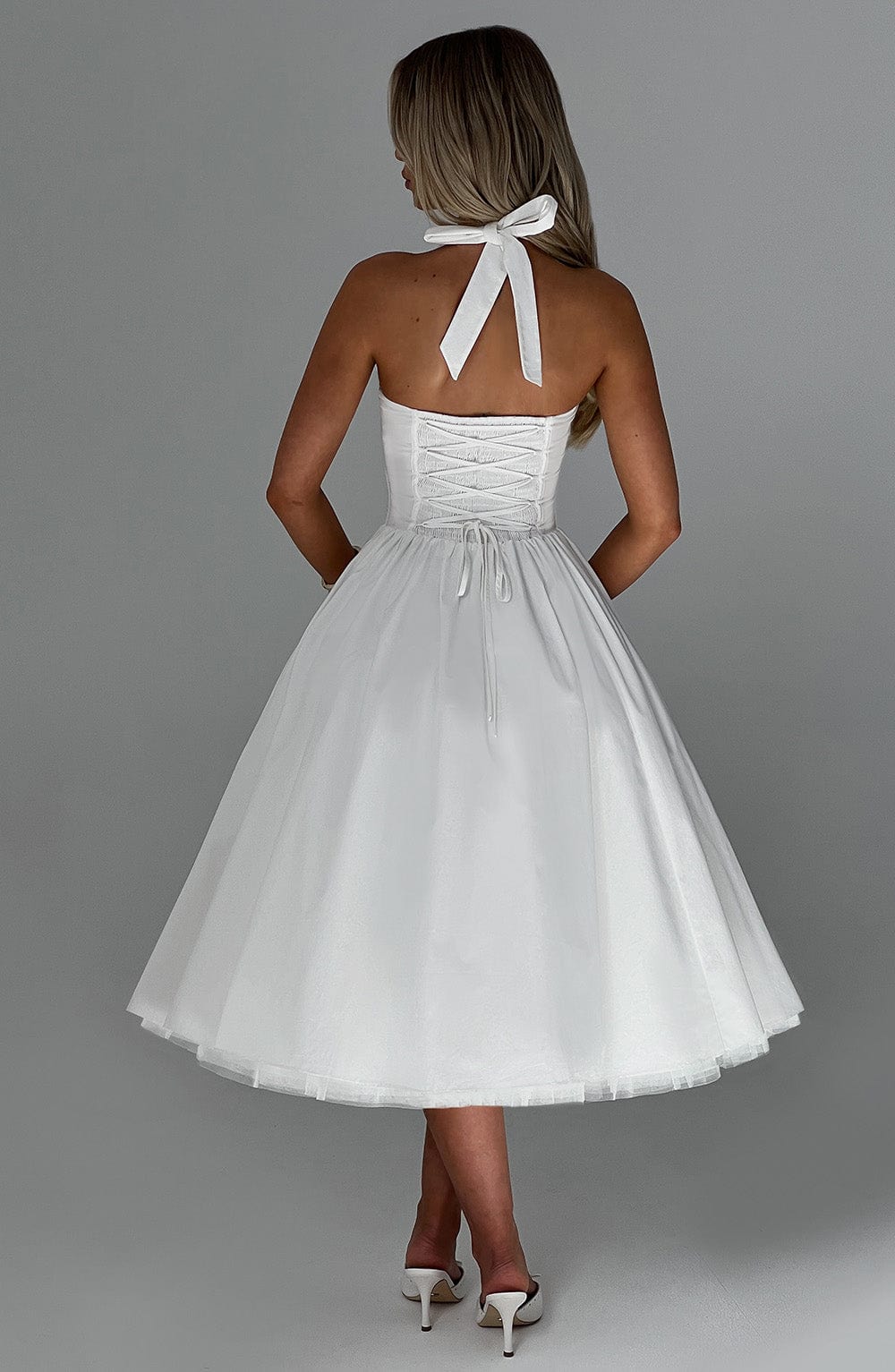 Harriet Midi Dress - Ivory
