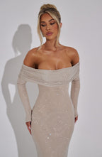Phoebe Maxi Dress - Nude