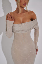Phoebe Maxi Dress - Nude