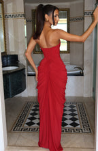 Harriet Maxi Dress - Deep Red