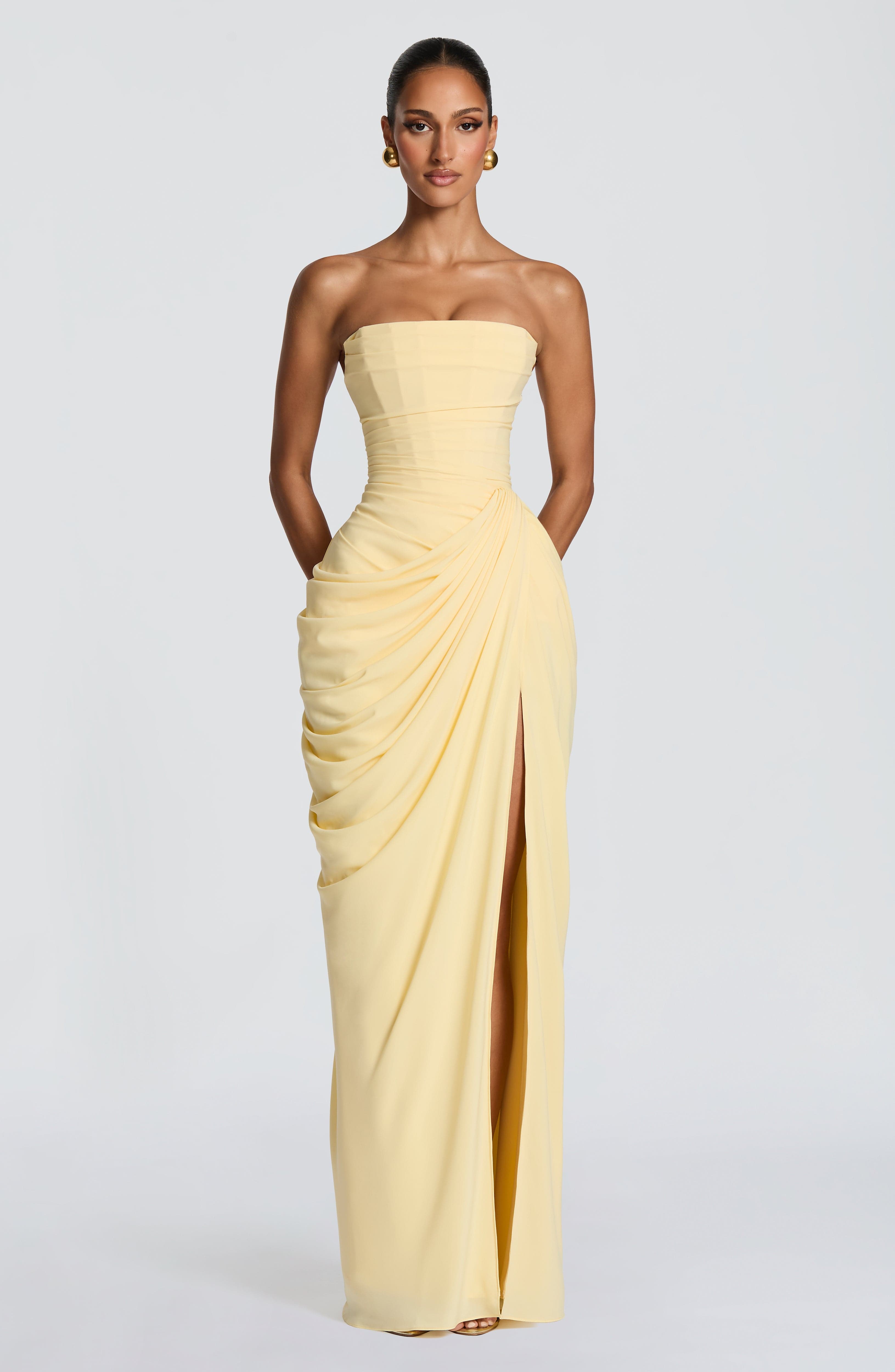 Siobhan Maxi Dress - Lemon