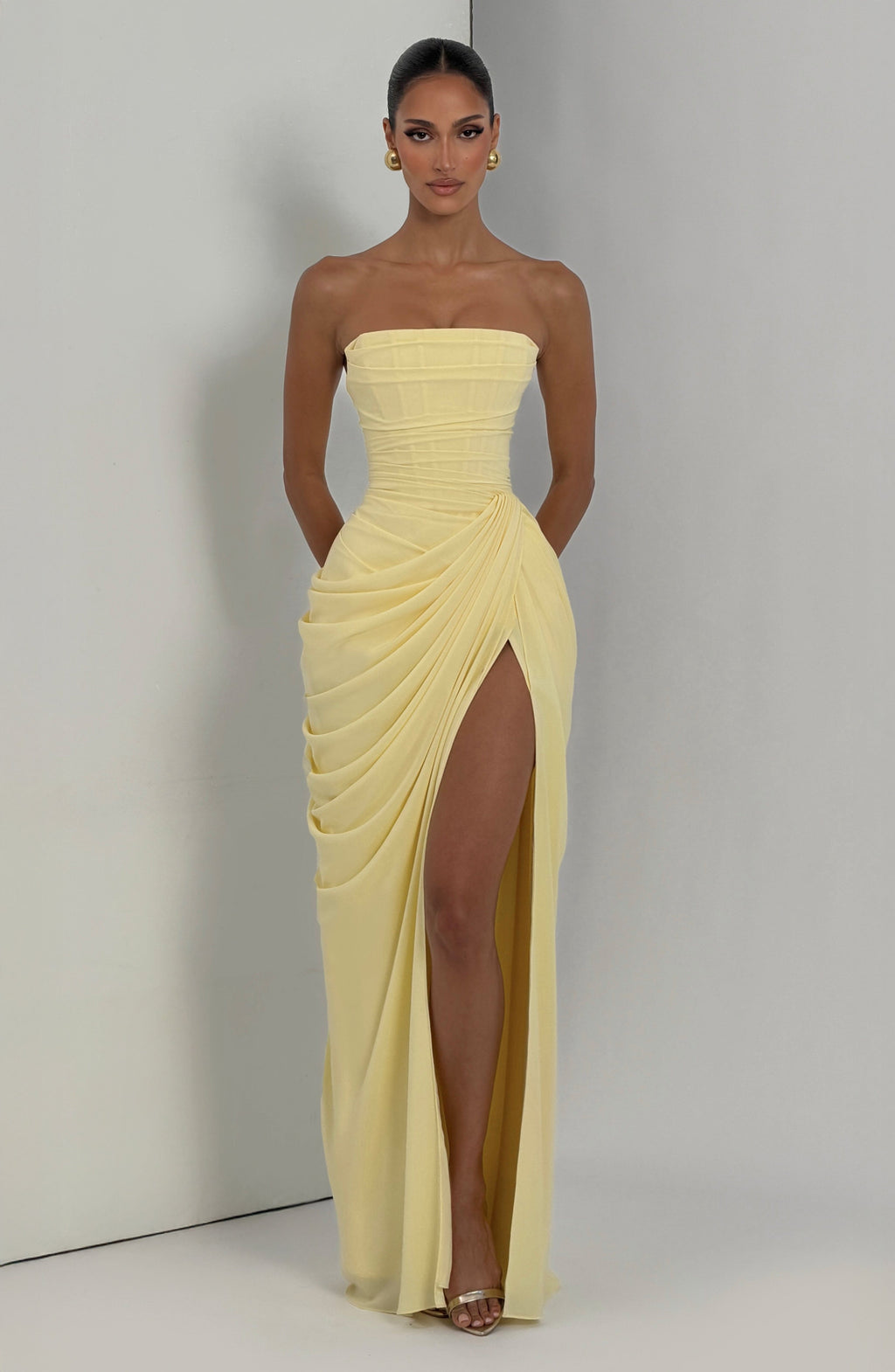 Siobhan Maxi Dress - Lemon