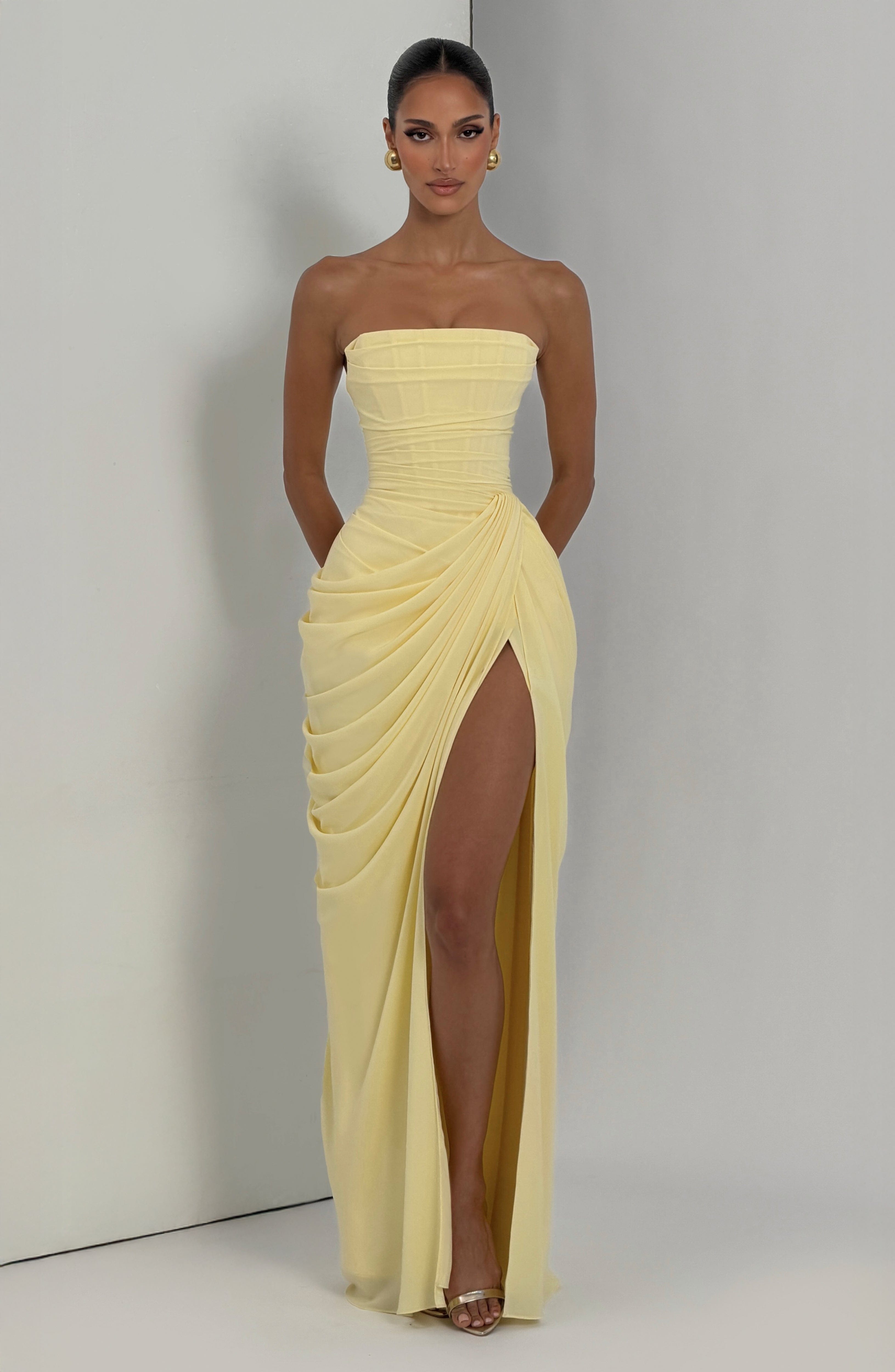 Siobhan Maxi Dress - Lemon