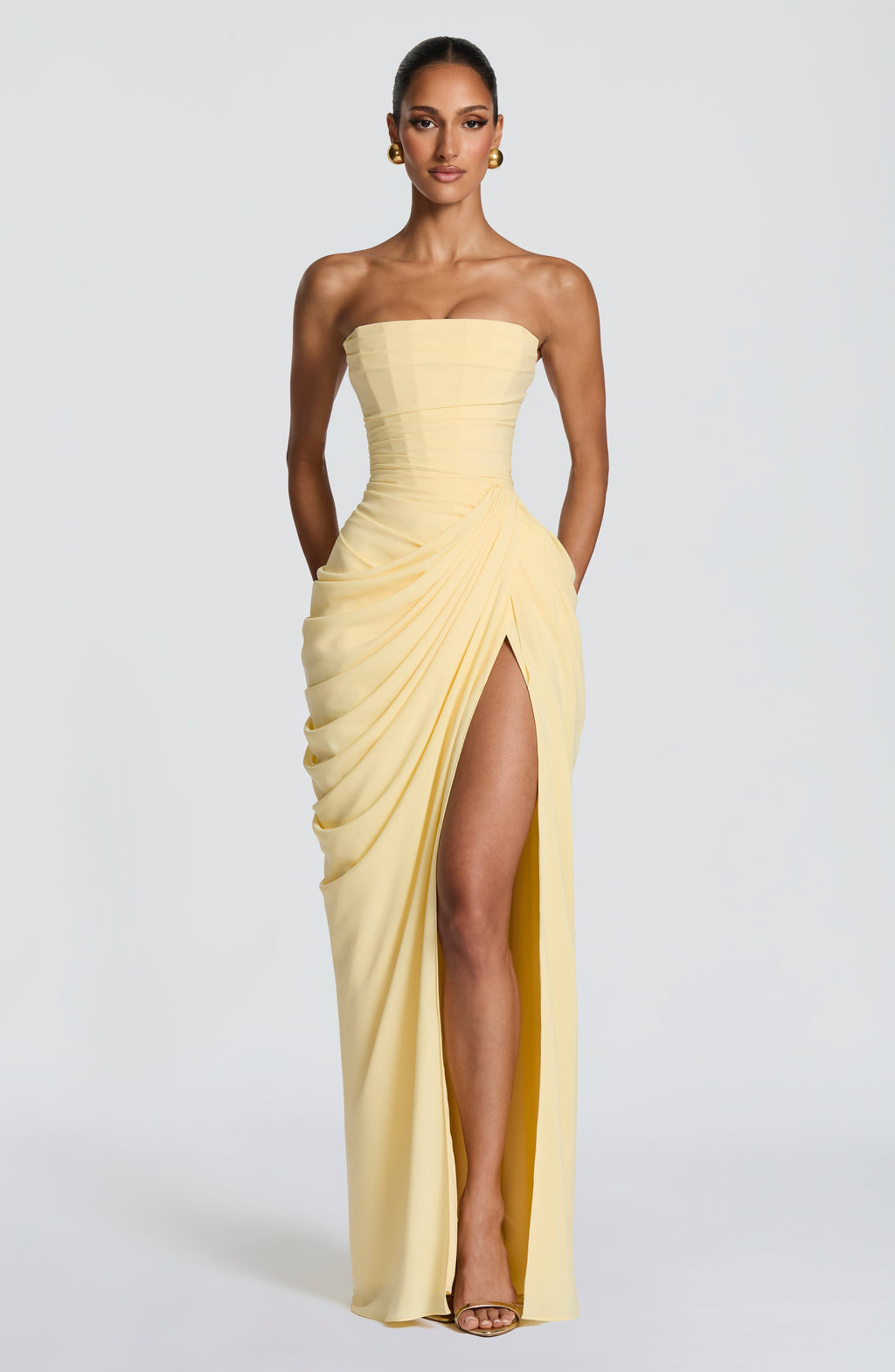 Siobhan Maxi Dress - Lemon