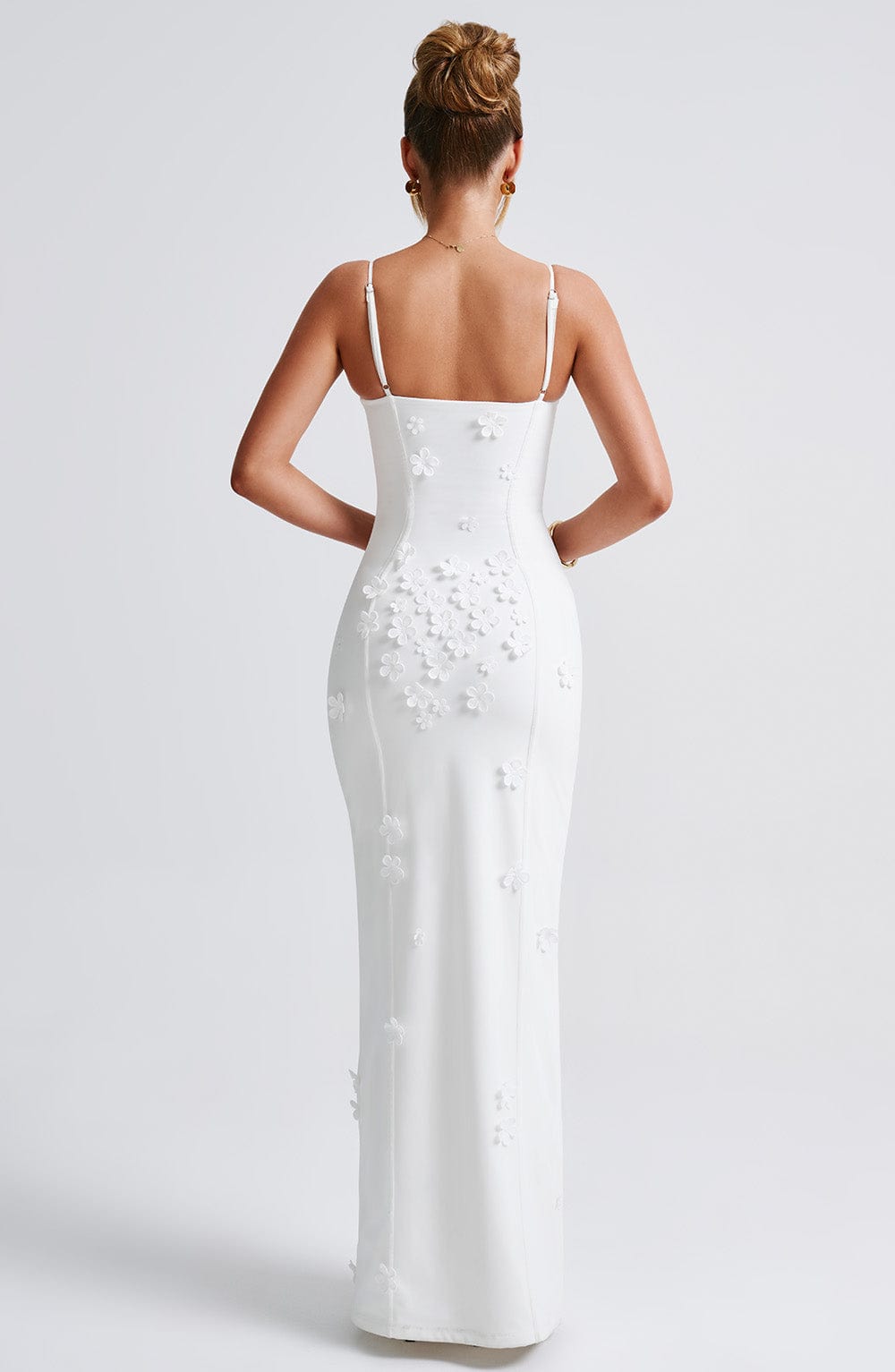 Sandra Maxi Dress - Ivory Lined