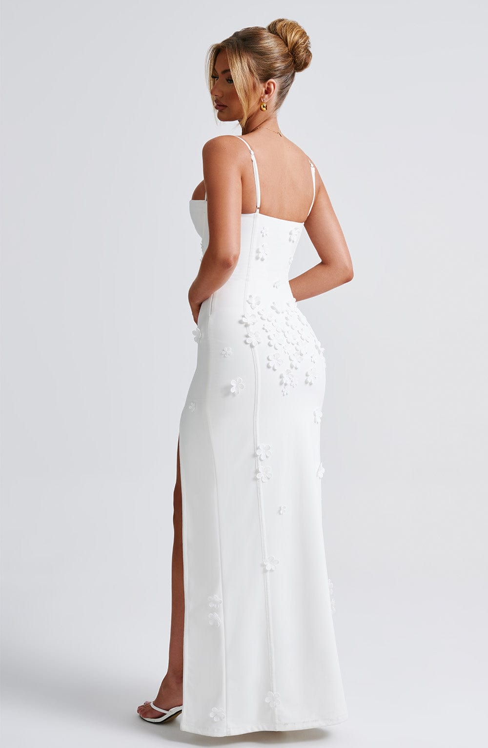 Sandra Maxi Dress - Ivory Lined