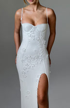 Sandra Maxi Dress - Ivory Lined