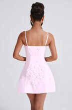 Adele Mini Dress - Blush