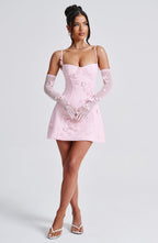 Adele Mini Dress - Blush