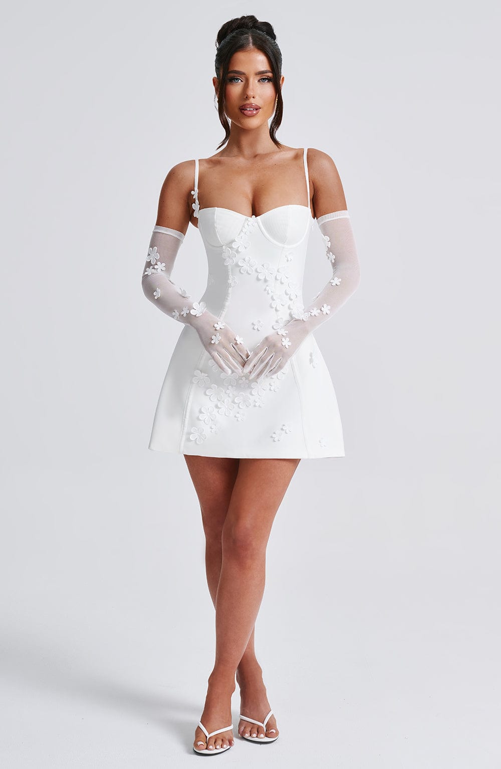Adele Mini Dress - Ivory