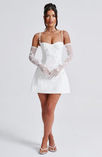 Adele Mini Dress - Ivory