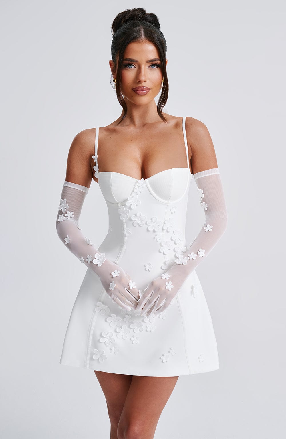 Adele Mini Dress - Ivory