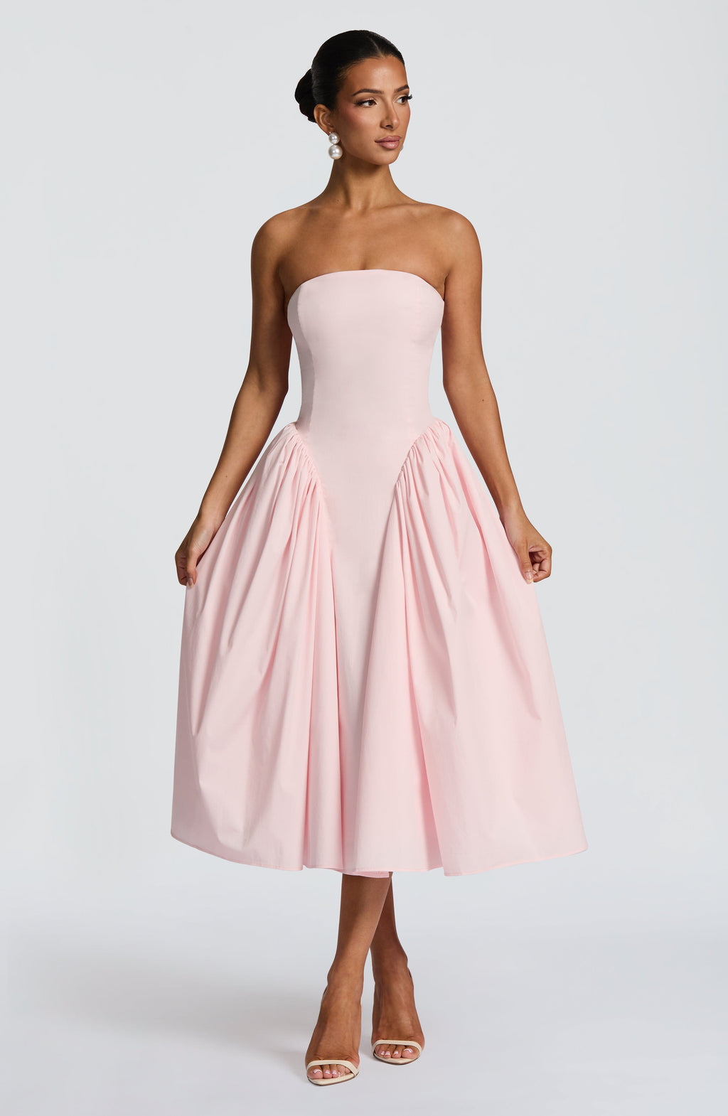 Natalie Midi Dress - Blush