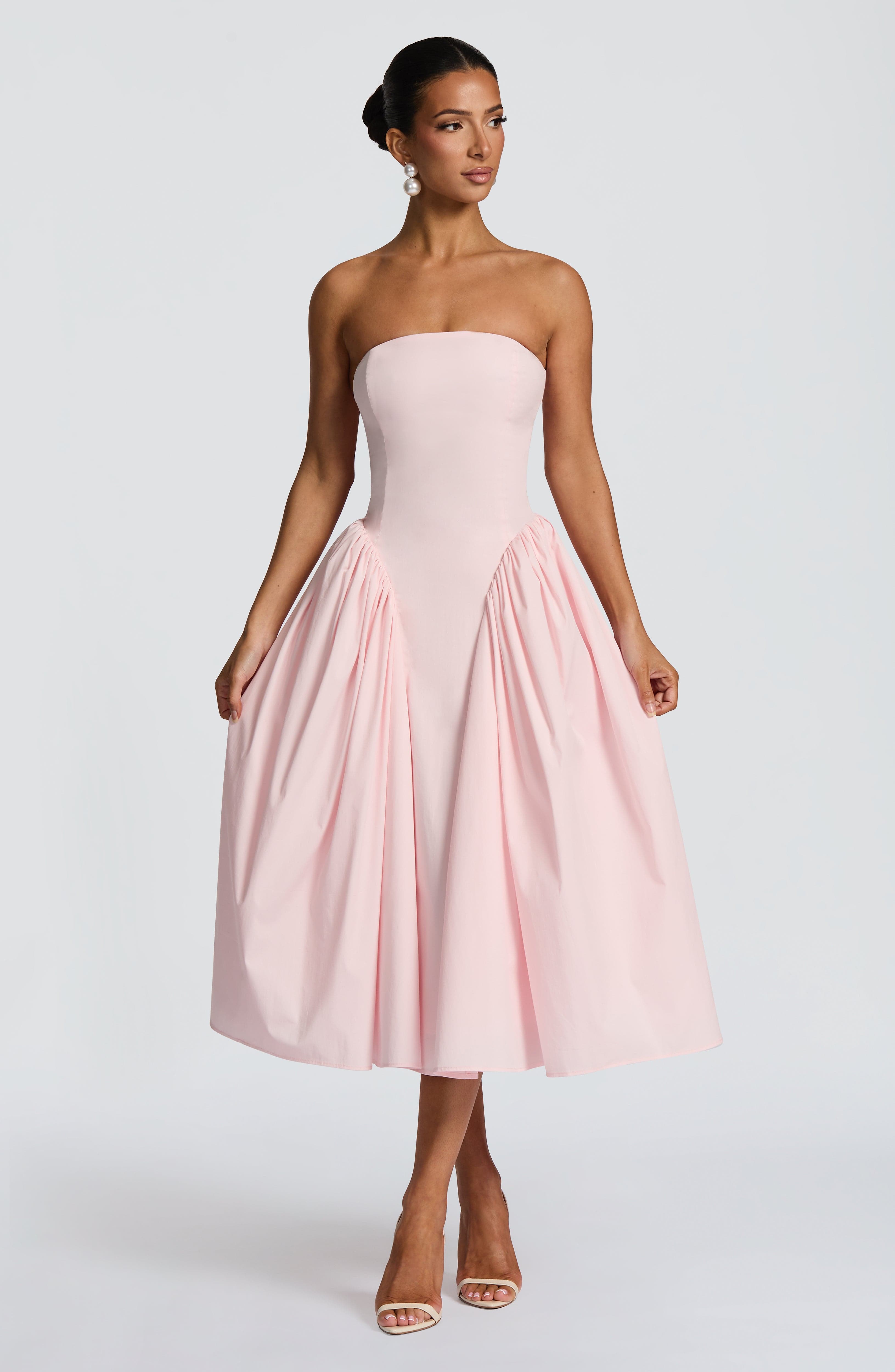 Natalie Midi Dress - Blush