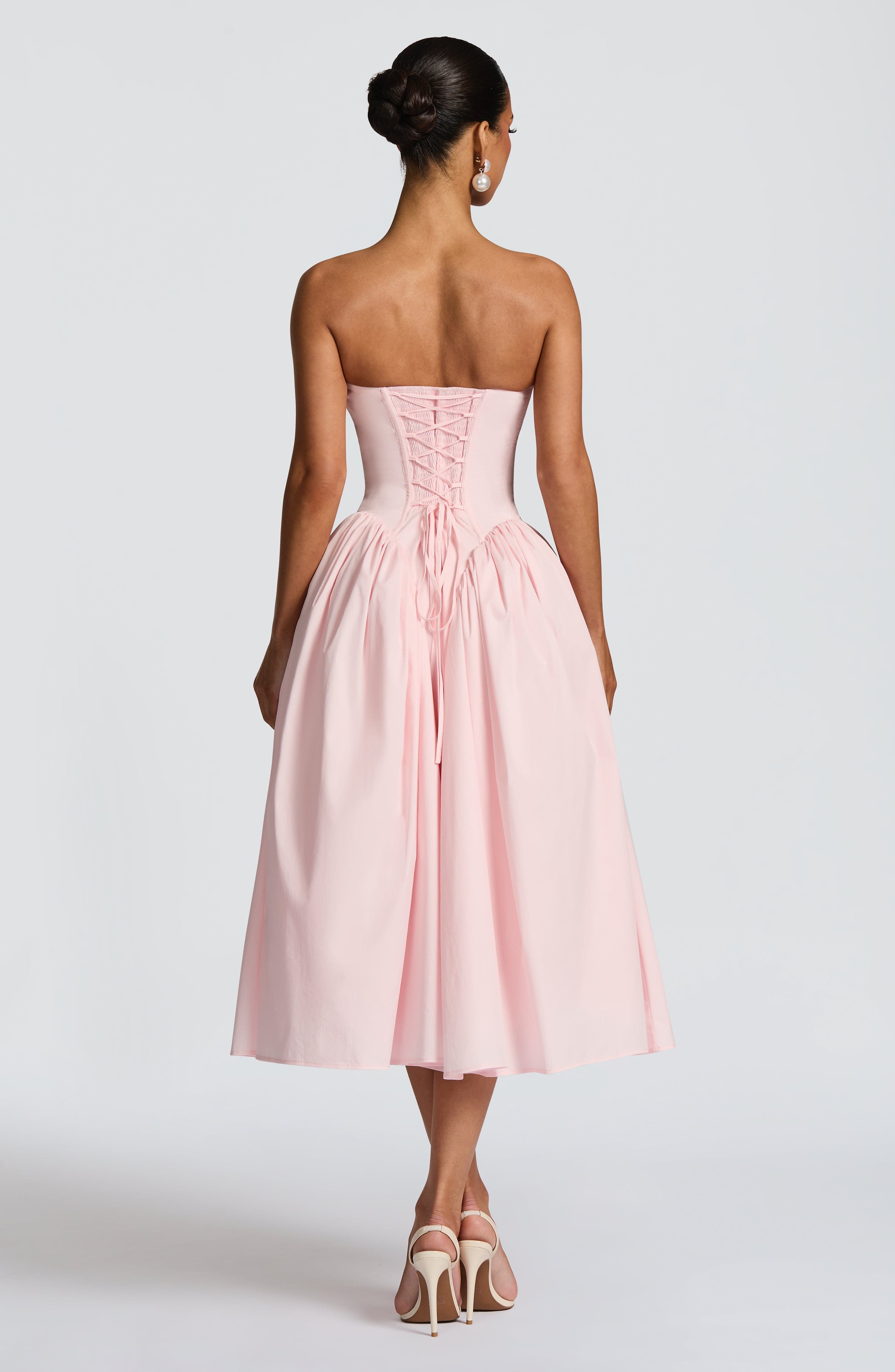 Natalie Midi Dress - Blush