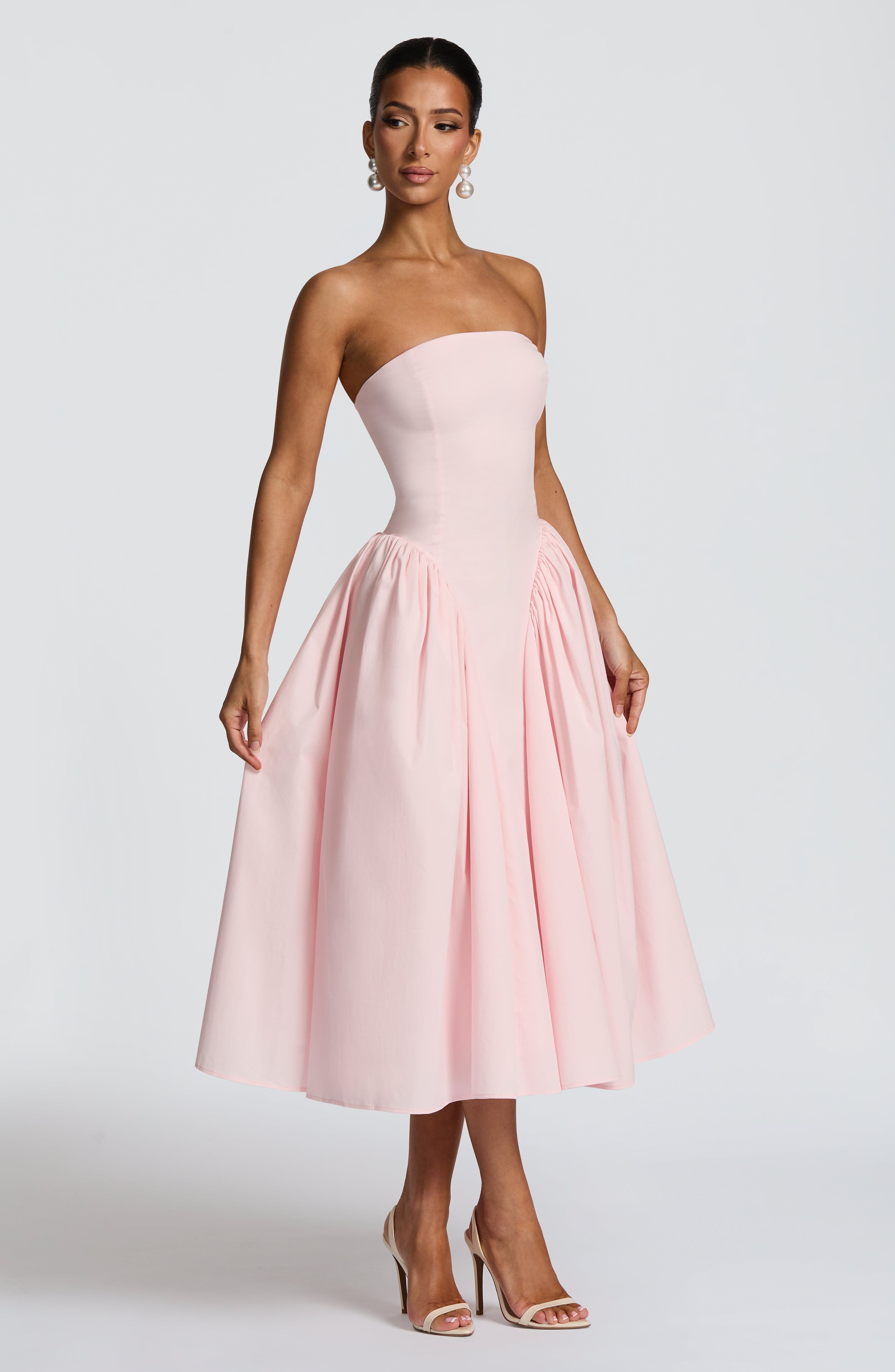 Natalie Midi Dress - Blush