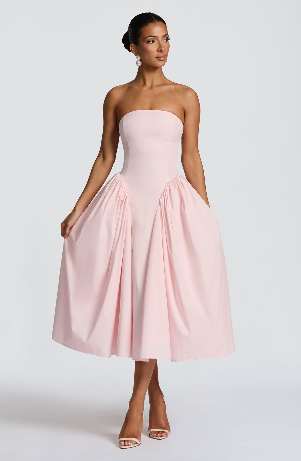 Natalie Midi Dress - Blush