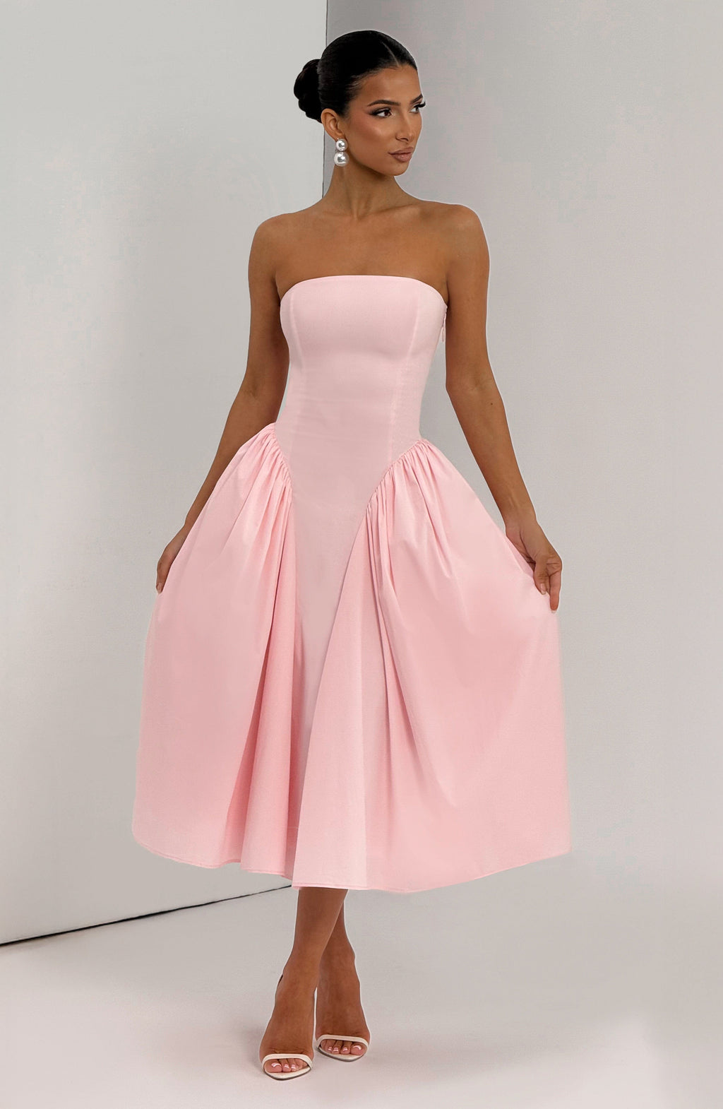 Natalie Midi Dress - Blush