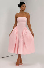 Natalie Midi Dress - Blush