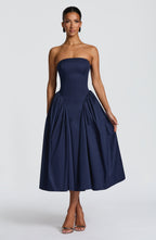 Natalie Midi Dress - Navy