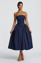 Natalie Midi Dress - Navy