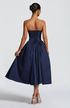 Natalie Midi Dress - Navy
